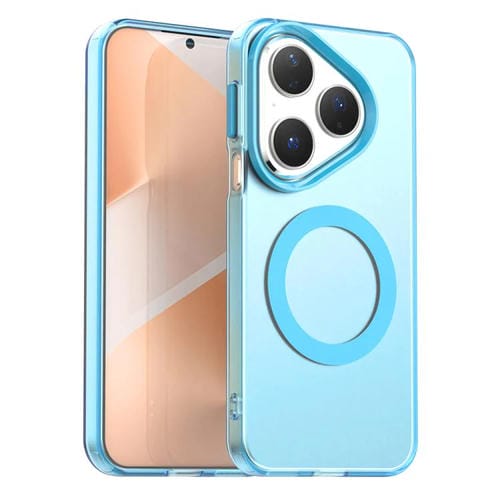 Funda híbrida de TPU y PC con Magsafe Candy para Huawei Pura 80 (azul)