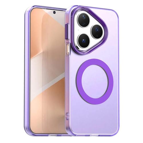 Funda híbrida de TPU y PC con Magsafe Candy para Huawei Pura 80 (morada)
