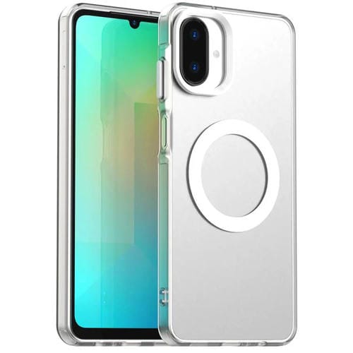 Funda híbrida de TPU y PC con Magsafe Candy para Samsung Galaxy A07 5G (blanca)