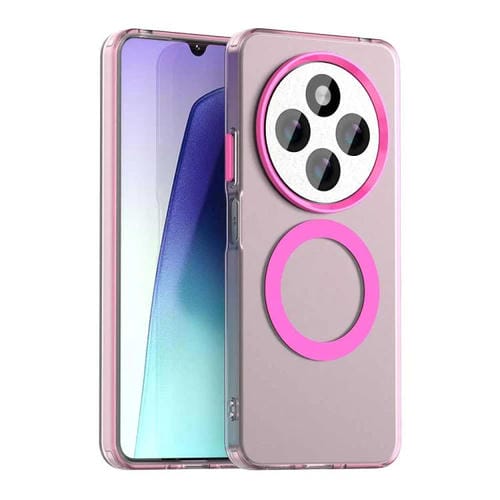 Funda Híbrida de TPU y PC con Protección Contra Rayos Magsafe Candy para Redmi A3 Pro (Roja)