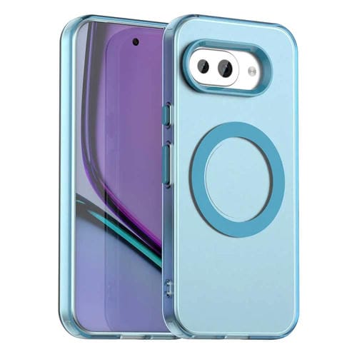 Funda híbrida TPU para PC con Magsafe Candy para Google Pixel 9A (Azul)