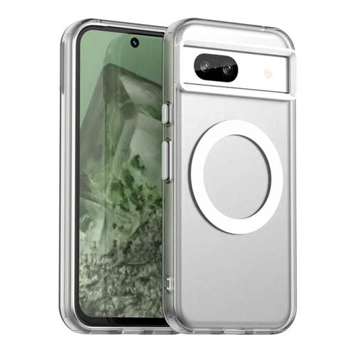 Funda Híbrida TPU para PC con Magsafe Candy para Google Pixel 8A (Blanca)