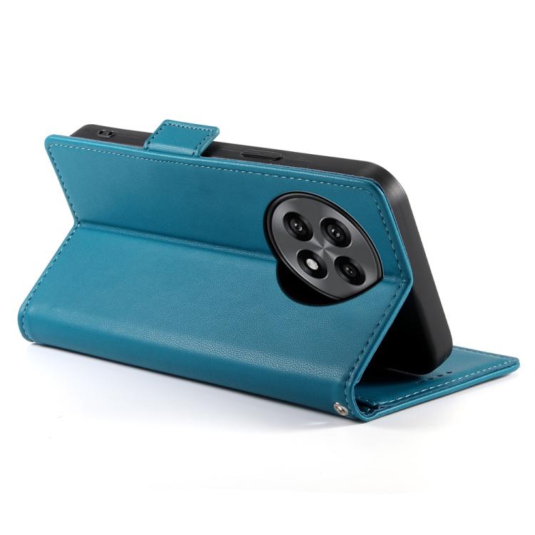 Funda de Cuero Esmerilado con Hebilla Lateral Magnética para OnePlus 13R / Ace 5 / Ace 5 Pro (Azul)