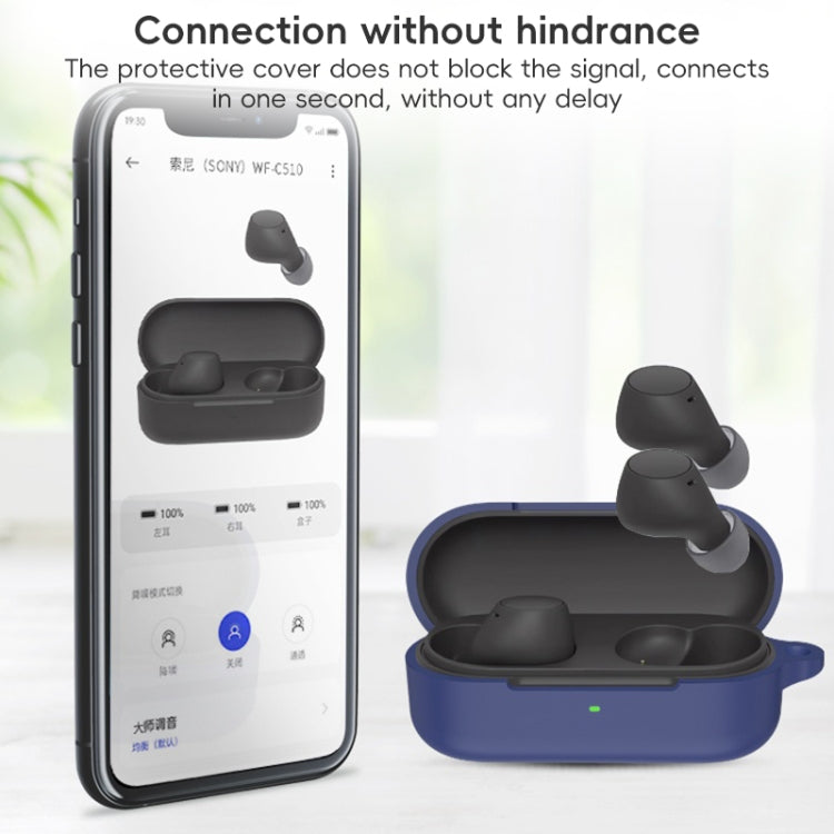 Funda Protectora Silicona para Auriculares Bluetooth Sony Wf-C510 (Roja)