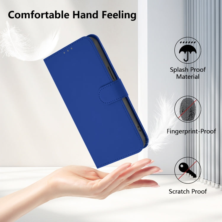 Funda de Cuero con Cordón para OnePlus 9 Skin Feel (Azul Oscuro)