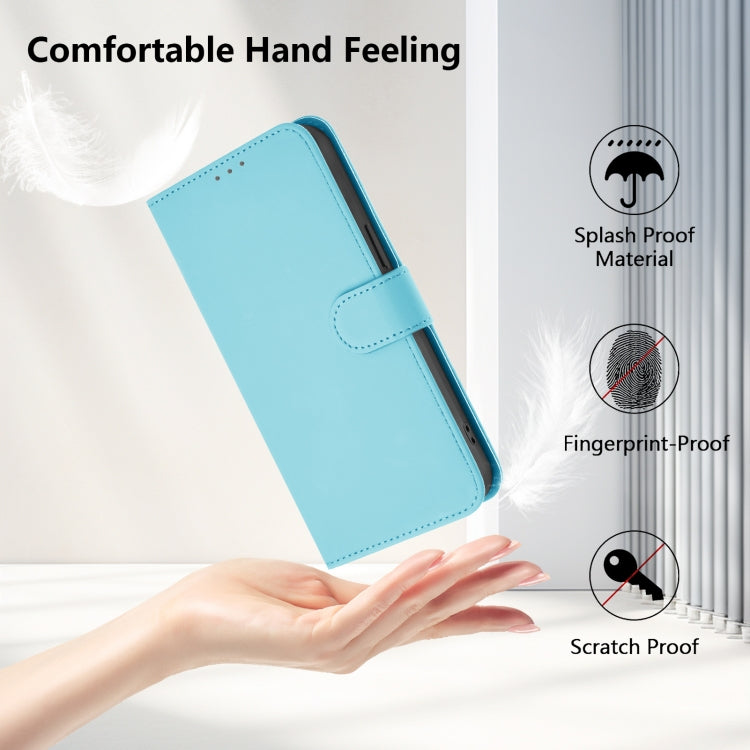Funda de Cuero con Cordón para OnePlus 9 Pro Skin Feel (Azul Cielo)