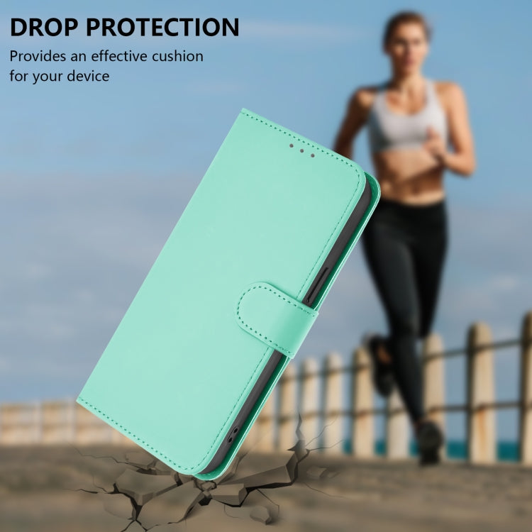 Funda de Piel Sintética para Teléfono TCL 50 Le con Cordón (Verde Menta)
