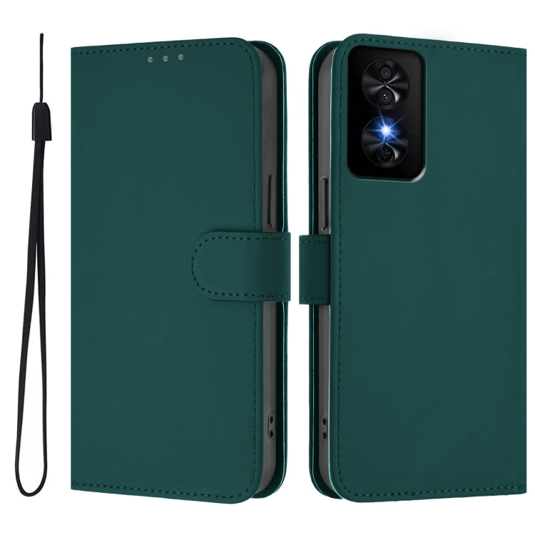 Funda de Piel Sintética para TCL 50 Se con Cordón (Verde Oscuro)