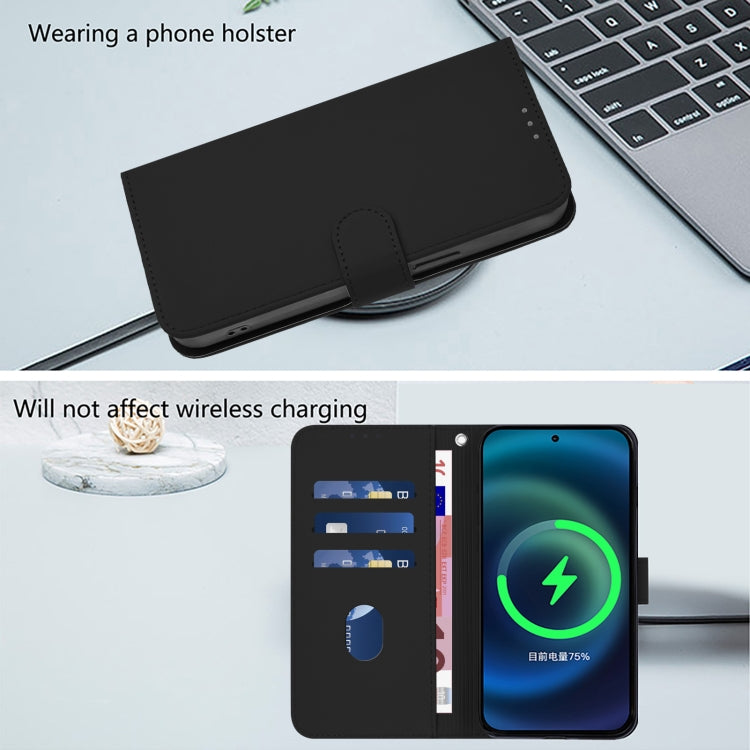 Funda Piel Sintética con Cordón para TCL 20 R 5G (Negro)