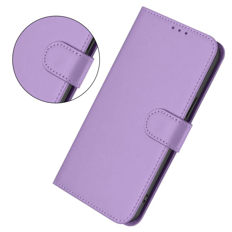 Funda de cuero con textura de piel y cordón para Infinix GT 30 Pro (morado lavanda)