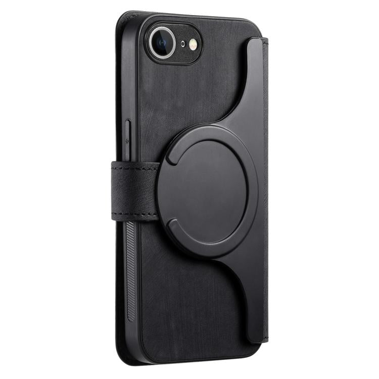 Funda de Cuero Retro Antirrobo con Rfid y Magsafe para iPhone 16E (Negra)