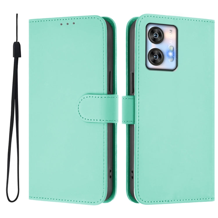 Funda de Piel Sintética con Cordón para Teléfono Oukitel C35 (Verde Menta)