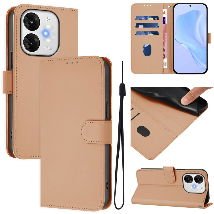 Funda de Piel Sintética con Cordón para Teléfono Itel A80 4G (Piel)