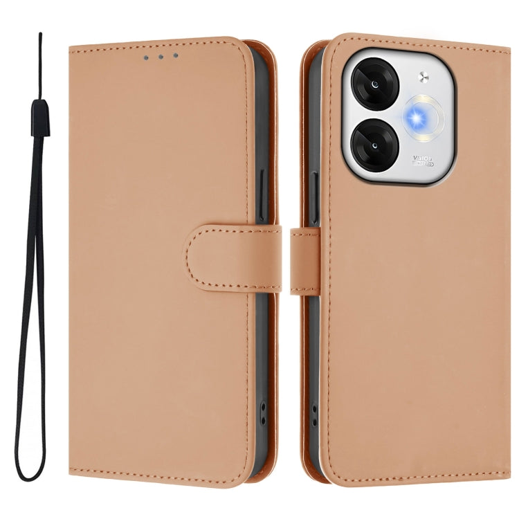 Funda de Piel Sintética con Cordón para Teléfono Itel A80 4G (Piel)