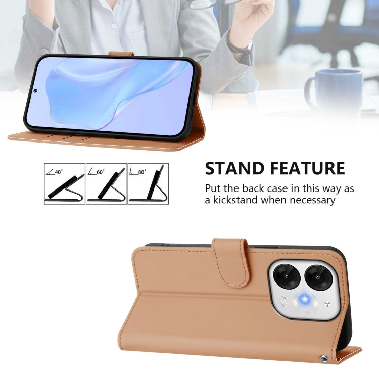 Funda de Piel Sintética con Cordón para Teléfono Itel A80 4G (Piel)