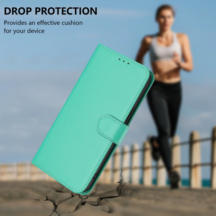 Funda Piel Sintética con Cordón para Tecno Spark 30C 5G y Pop 9 5G (Verde)