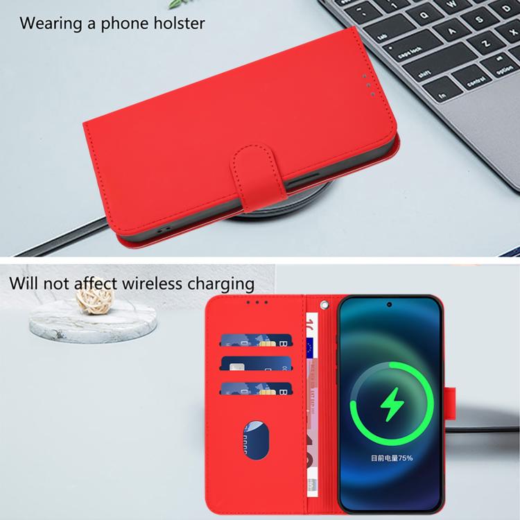 Funda Piel Sintética con Cordón para Huawei Nova 13/Nova 12 (Rojo)