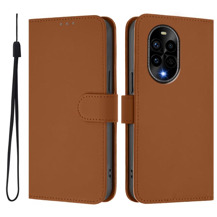 Funda de Piel Huawei Nova 13 Pro con Textura y Cordón (Marrón)