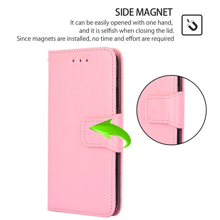 Funda de cuero con textura de cristal para Samsung Galaxy F06 5G (rosa)