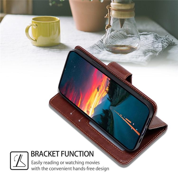 Funda de cuero con textura de cristal para Samsung Galaxy Xcover 7 Pro 5G (marrón)