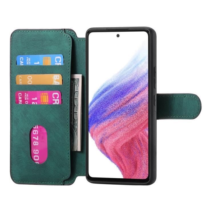Funda Neo Magsafe Rfid Antirrobo de Cuero Retro para Realme Gt7 Pro (Verde)