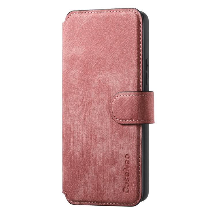 Funda Neo MagSafe RFID antirrobo de cuero retro para Redmi Turbo 4 Pro / Poco F7 (rosa)
