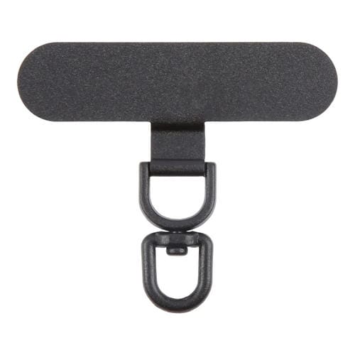 Junta de Fijación para Cordón de Teléfono Móvil Metal Ovalado Rotación 360 (Negra)