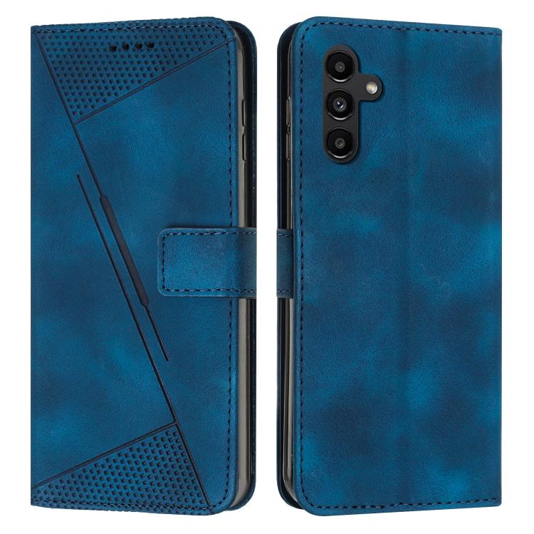 Funda de cuero triangular Dream Triangle con cordón para Samsung Galaxy S25 FE 5G (azul)