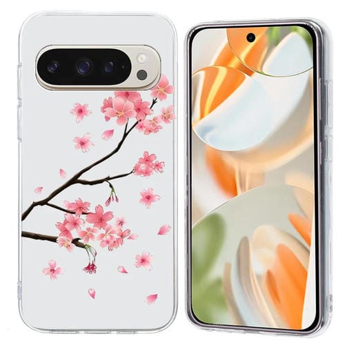 Funda TPU Google Pixel 8 Patrón Pintura Colorida Flor de Ciruelo