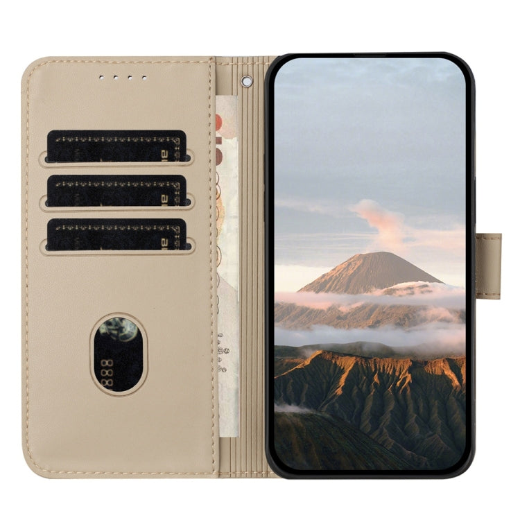 Funda de Cuero con Cierre de Hebilla y Diseño Triangular para Huawei Mate 60 Pro (Dorada)