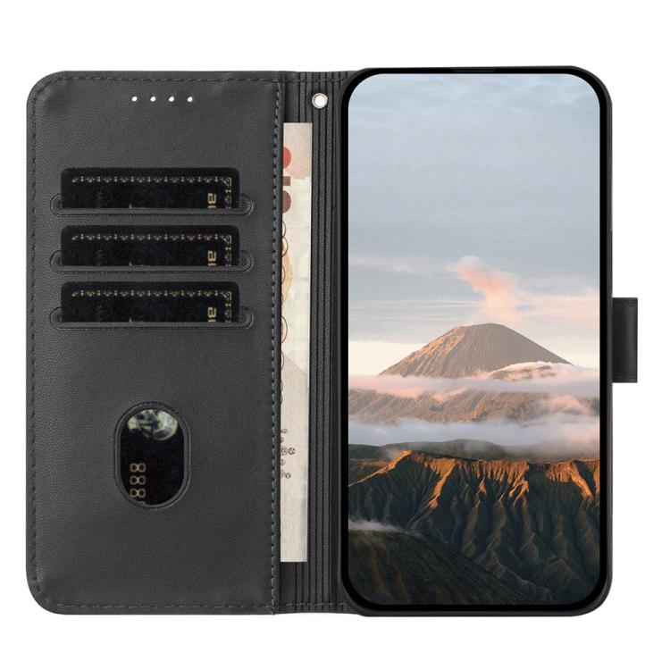 Funda de Cuero con Cierre de Hebilla y Diseño Triangular para Huawei Enjoy 20E (Negro)