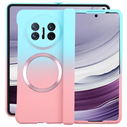 Funda para Teléfono Huawei Mate X5/X3 Policarbonato Líquido Magsafe Efecto Degradado (Azul y Rosa)