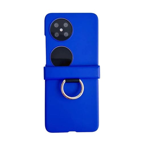 Funda para Teléfono Huawei Pocket 2 con Anillo Ultrafino y Bisagra (Azul Claro)