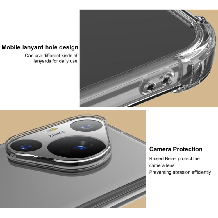 Funda TPU a Prueba de Golpes para Teléfono HMD Skyline 5G Imak con Airbag (Negro Mate)