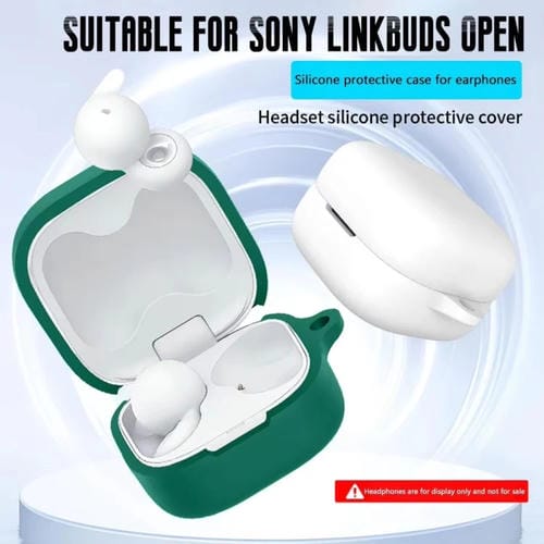 Funda Protectora de Silicona para Auriculares Sony Linkbuds Open (Roja)