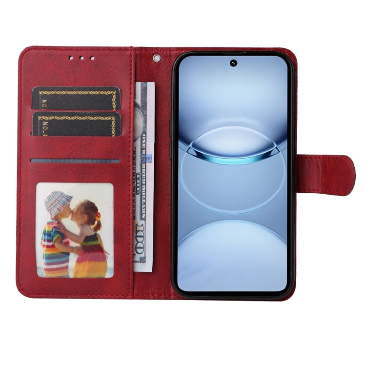 Funda Piel Sintética con Tapa para Tecno Spark 30 5G Pova 6 Neo 5G (Rojo)