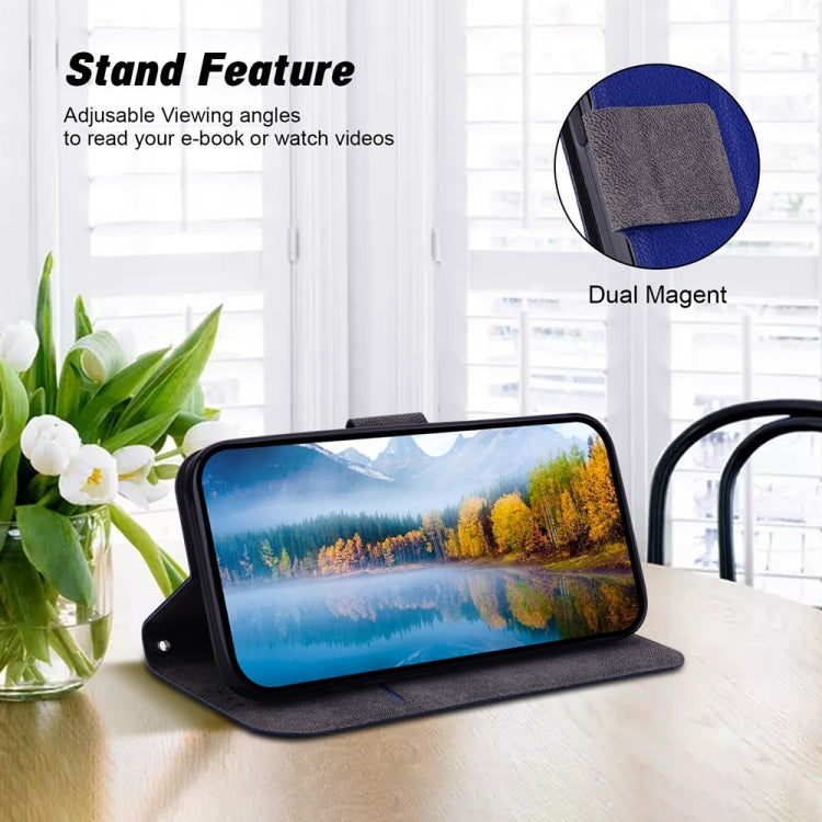 Funda de Cuero con Hebilla Magnética Ultrafina para OnePlus Nord Ce4 (Azul)