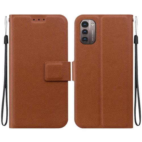 Funda de Cuero Ultrafina con Hebilla Magnética para Nokia G21 y Nokia G11 (Marrón)