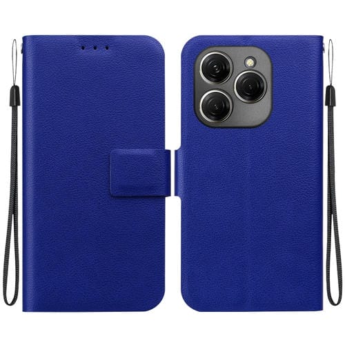 Funda de Cuero con Hebilla Magnética para Teléfono Tecno Spark 20 Pro (Azul)