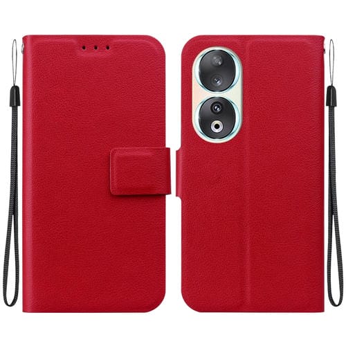 Funda de Cuero Ultrafina con Hebilla Magnética para Honor 90 (Rojo)
