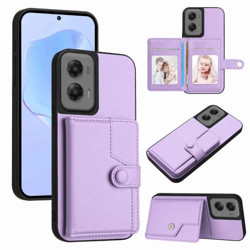 Funda Antirrobo con Botón Rfid para Motorola Moto G Stylus 5G (2024) (Morado)