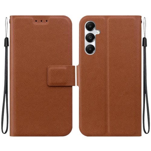 Funda Cuero Ultrafina Samsung Galaxy A05S Hebilla Magnética (Marrón)