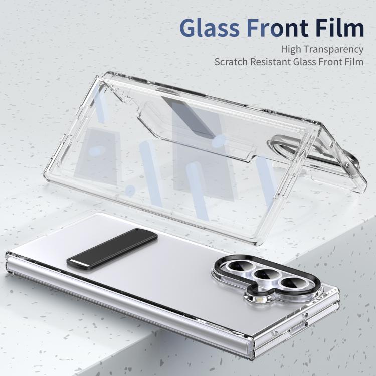 Funda híbrida de TPU y policarbonato con soporte para Samsung Galaxy Z Fold7 5G (negra)
