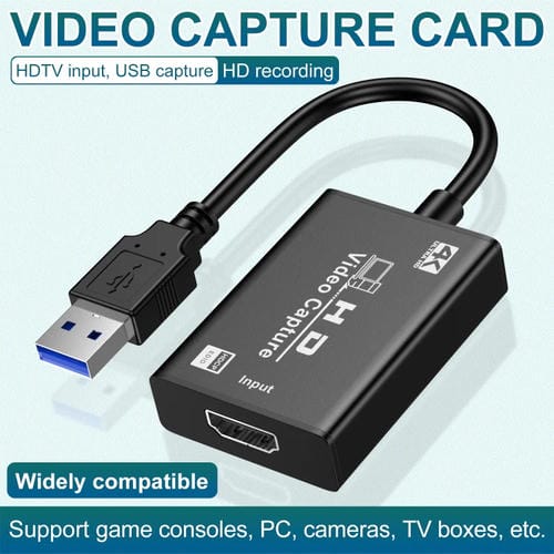 Tarjeta de Captura de Vídeo HDTV USB con Cable