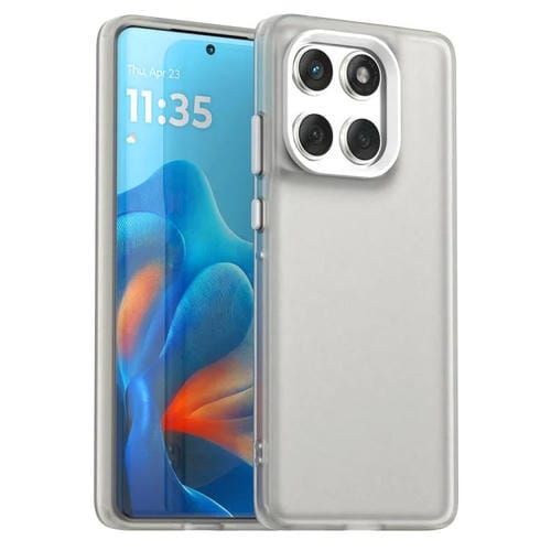 Funda híbrida de TPU a prueba de golpes para Motorola Edge 60 Fusion Candy PC (blanca)