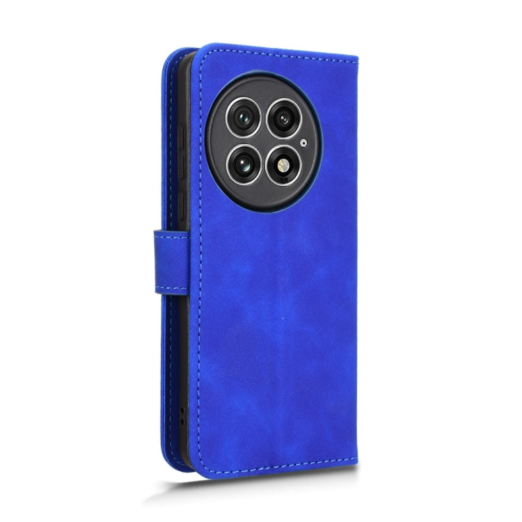 Funda de Cuero para OnePlus 13 con Tapa Magnética y Tacto Agradable (Azul)