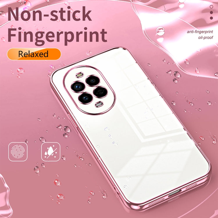 Funda para Teléfono Huawei Nova 13 Pro con Orificios Finos y Revestimiento Transparente (Plateada)