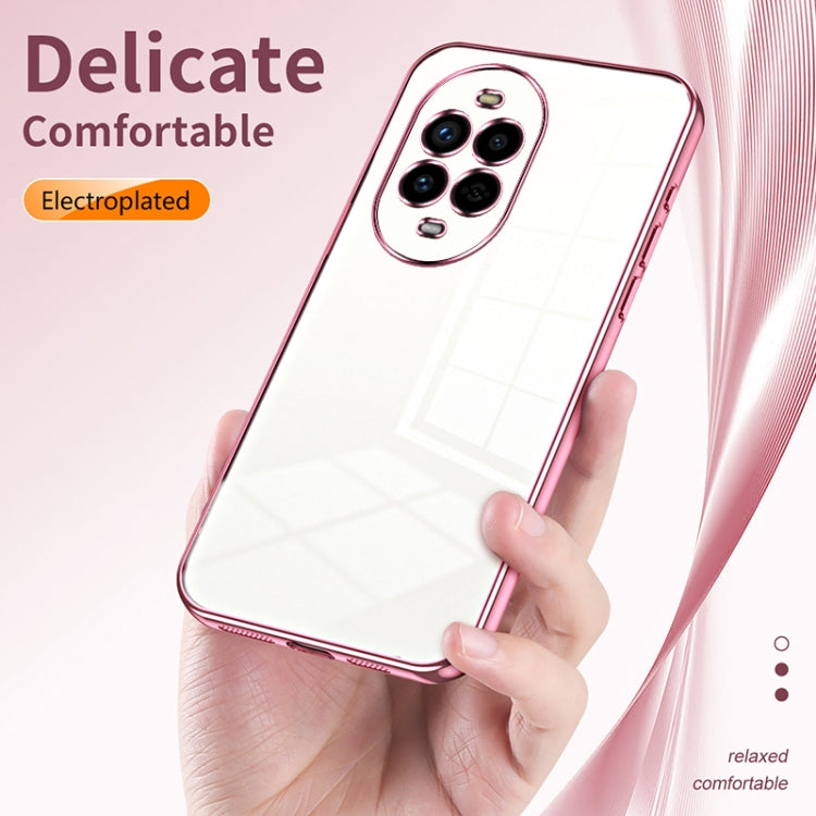 Funda para Teléfono Huawei Nova 13 Pro con Orificios Finos y Revestimiento Transparente (Plateada)