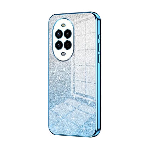 Funda para Teléfono Huawei Nova 13 Pro con Purpurina en Degradado Galvanizada (Azul)