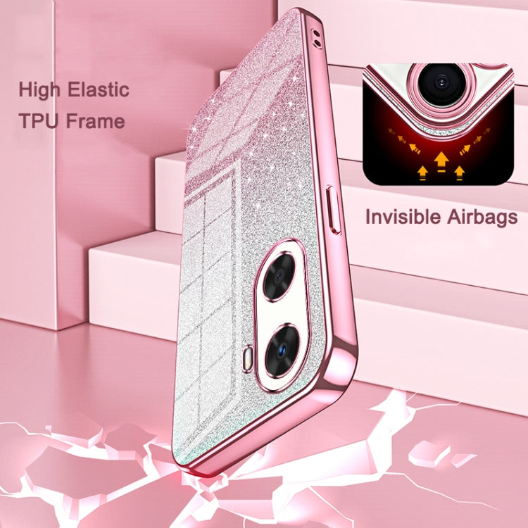 Funda para Teléfono Huawei Nova 13 Pro con Purpurina en Degradado Galvanizada (Azul)